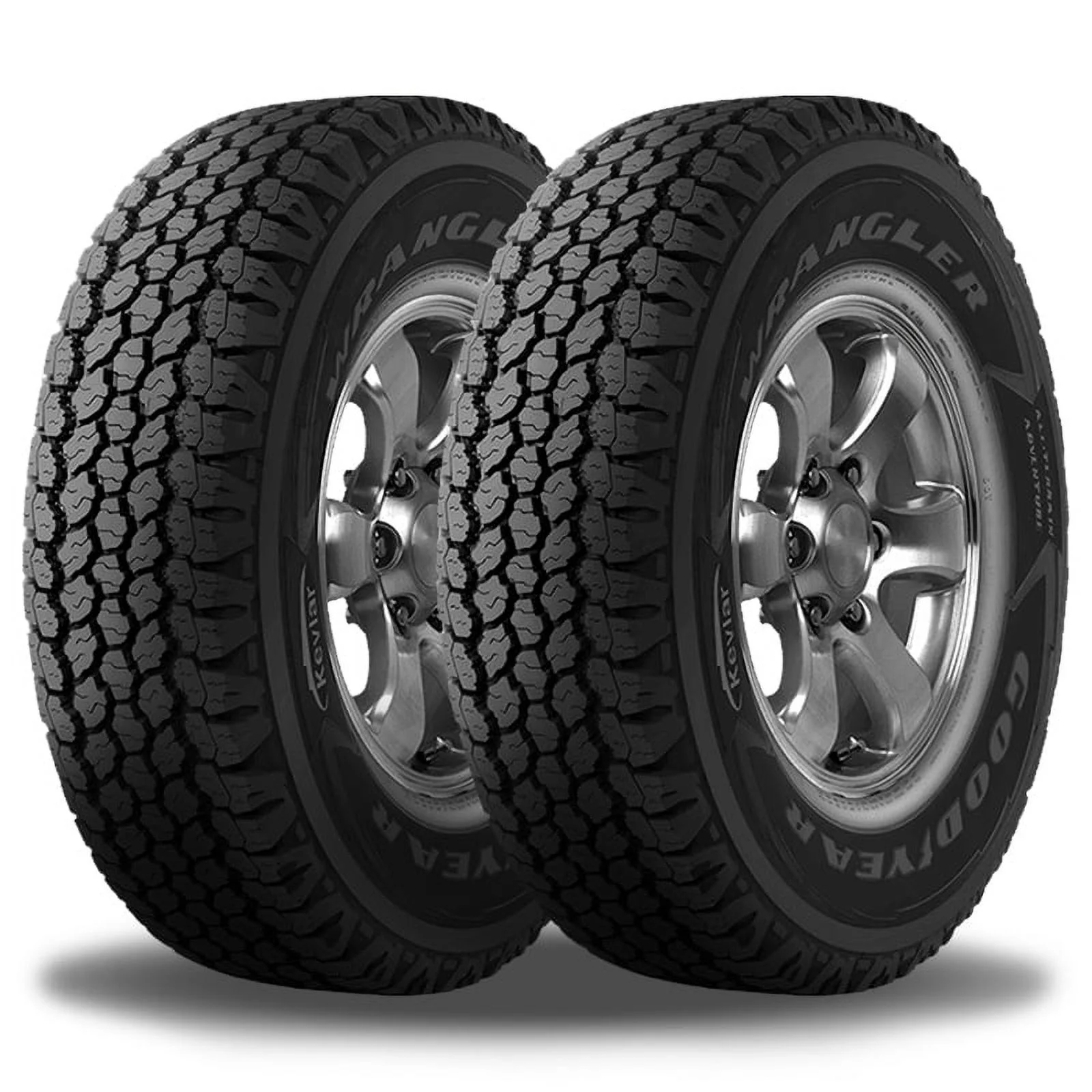 2 Goodyear Wrangler All Terrain Adventure With Kevlar LT 285/70R17 121R A/T Tire 748096572 / 285/70/17 / 2857017