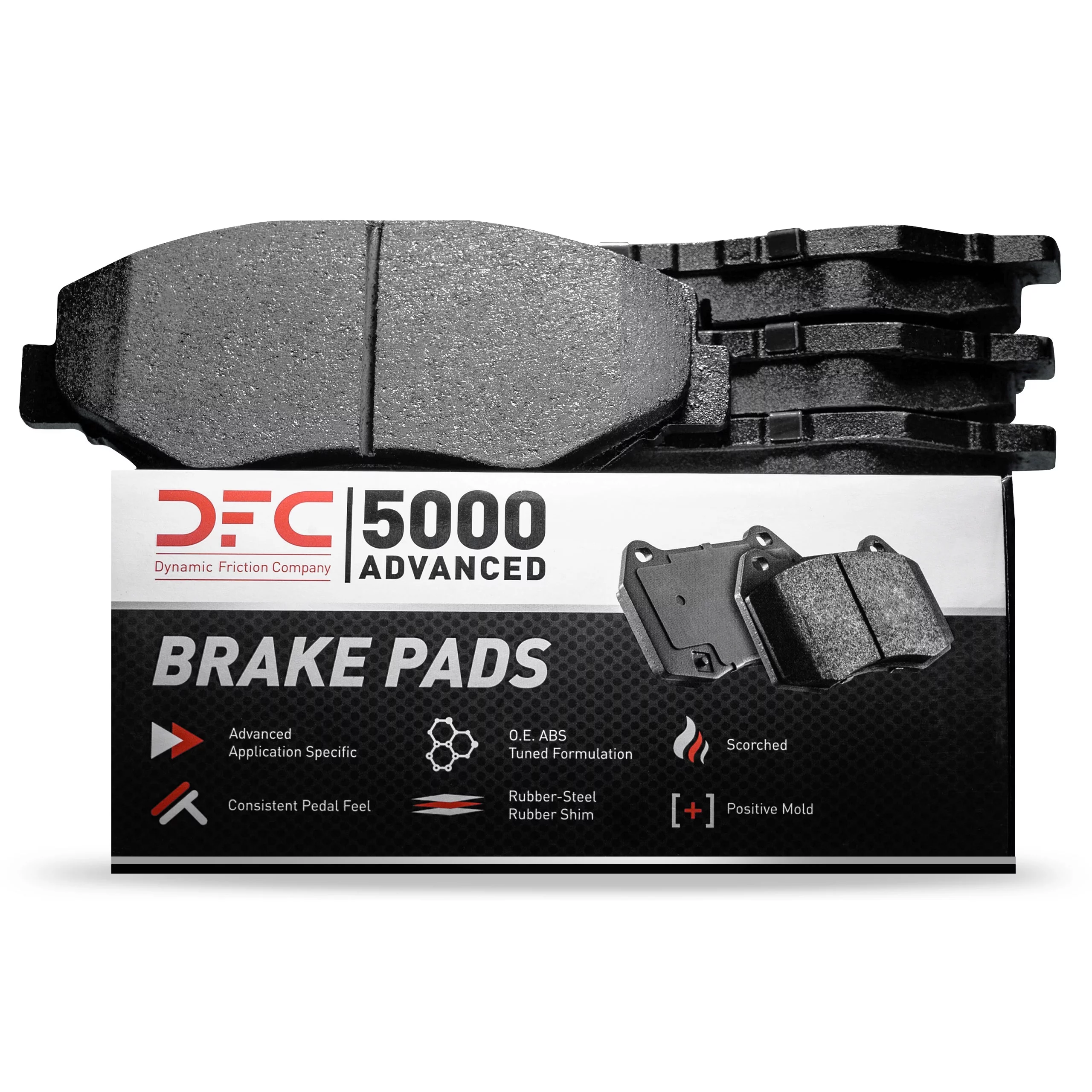 Dynamic Friction Company 5000 Advanced Brake Pads - Ceramic 1551-2371-00-Front Set