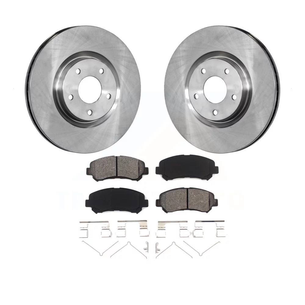 Transit Auto - Front Disc Brake Rotors And Semi-Metallic Pads Kit For Nissan Sentra Juke K8S-100553