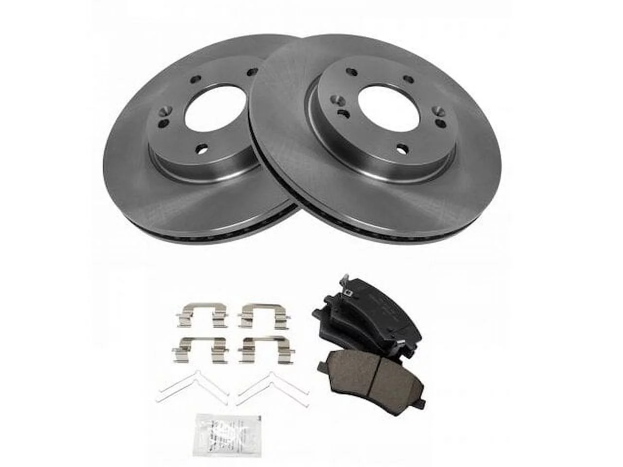 Front Ceramic Brake Pad and Rotor Kit - Compatible with 2017 - 2020 Hyundai Elantra 2018 2019