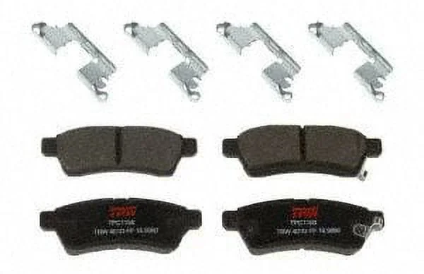 TRW TPC1100 Premium Ceramic Rear Disc Brake Pad Set Fits select: 2005-2017 NISSAN FRONTIER, 2005 NISSAN XTERRA