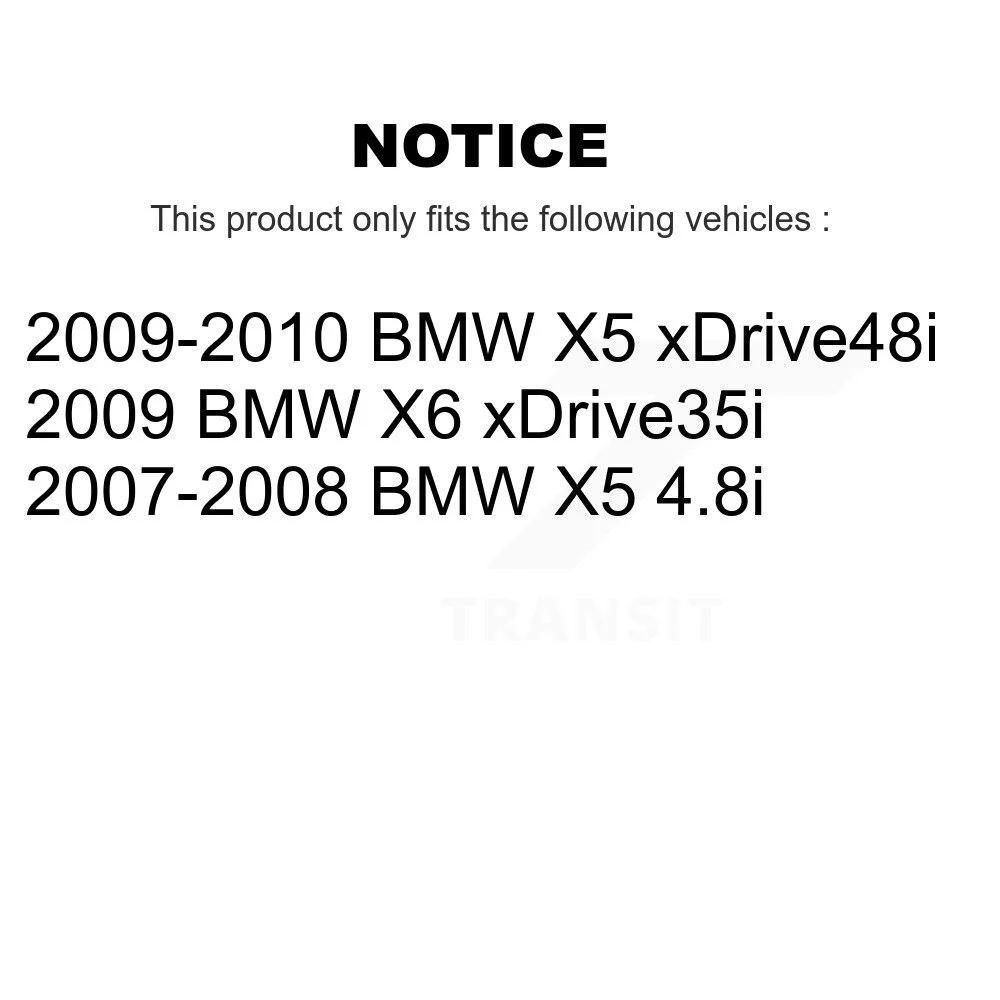Transit Auto - Front Rear Ceramic Disc Brake Pads And Wear Sensors Kit For BMW X5 X6 KTW-100541