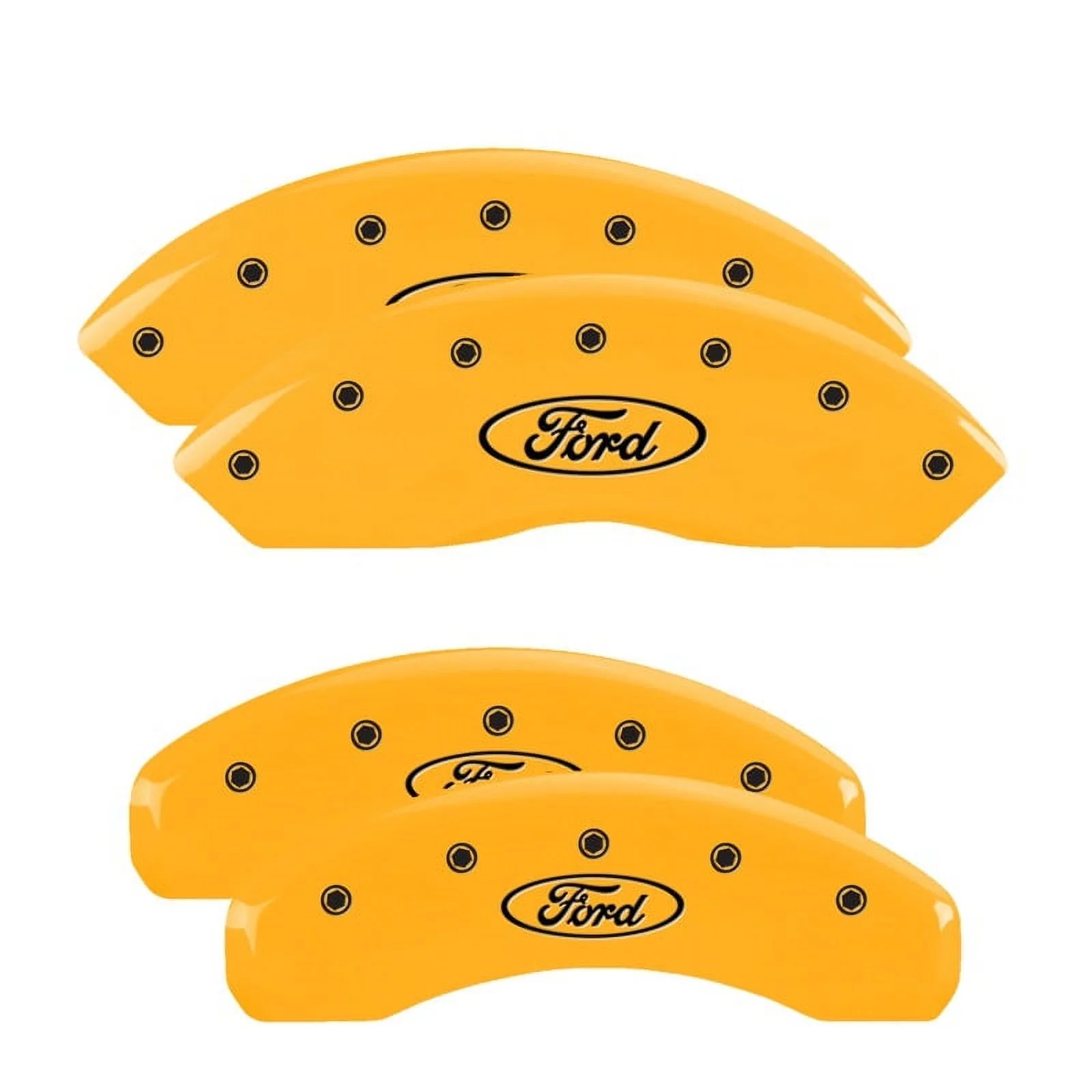 Mgp Caliper Covers 10248Sfrdyl Fits/For Ford Oval Logo Yellow Powder Coat