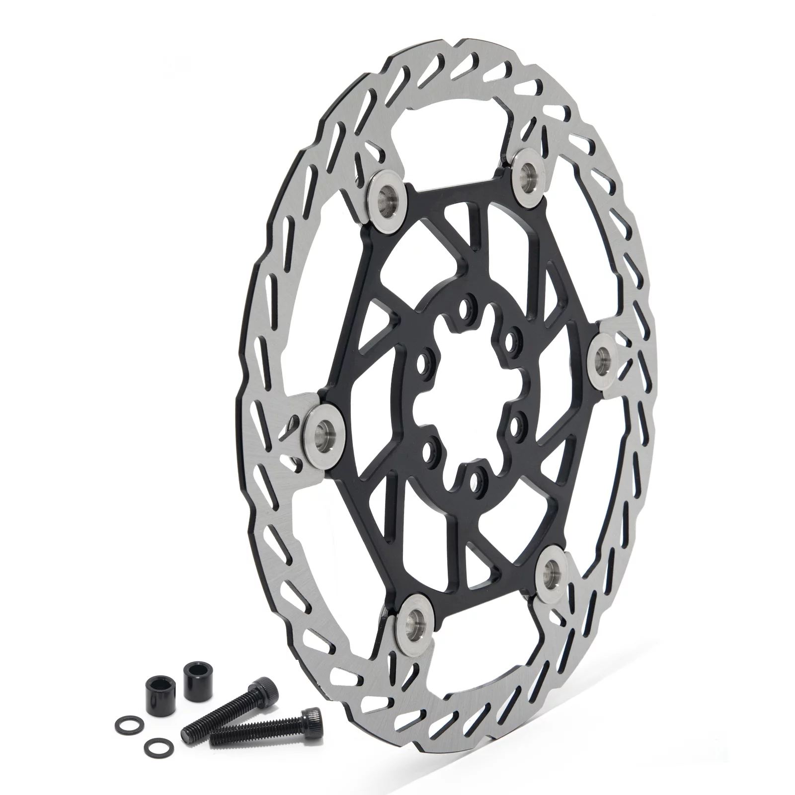 Oversize 220mm Rear Brake Disc Rotor + Bracket for Sur Ron Light Bee LB Segway X160 X260