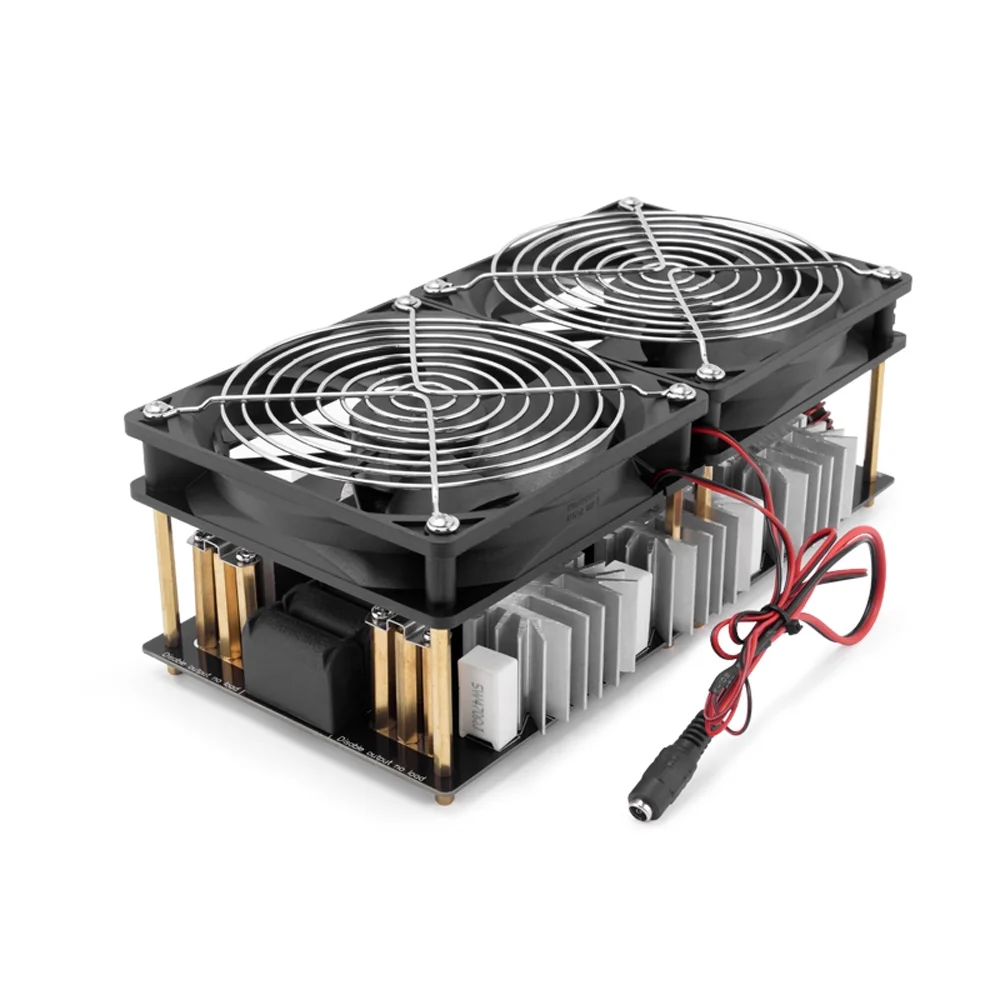 Walmeck 2500W Max 50A ZVS High Frequency Induction Heating Printed Circuit Board + Coil+ Crucible + Pump