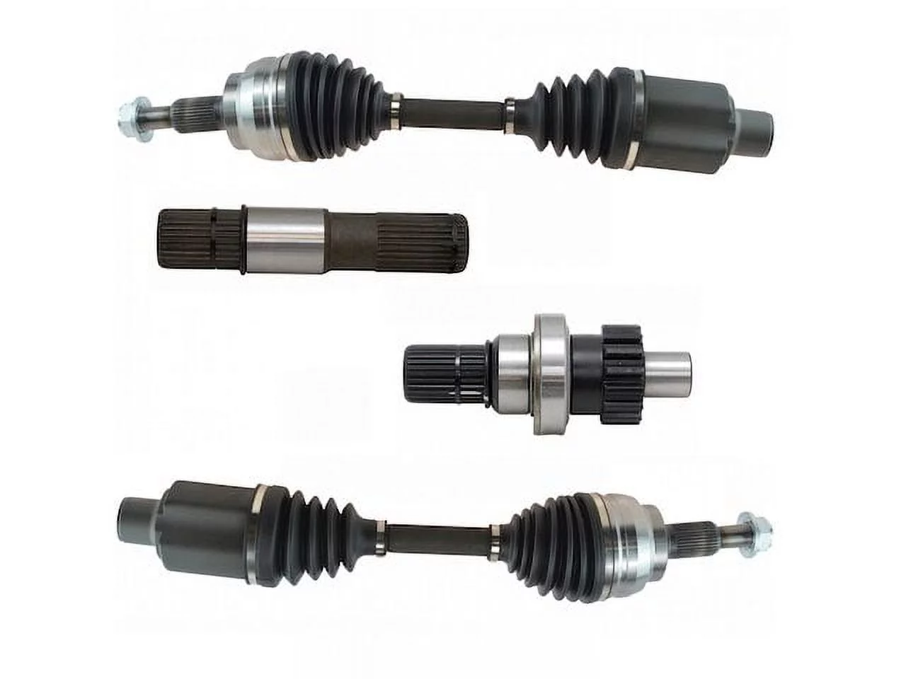 Front Inner and Outer CV Axle Shaft Kit - 4 Piece - Compatible with 2006 - 2010 Dodge Ram 1500 2007 2008 2009