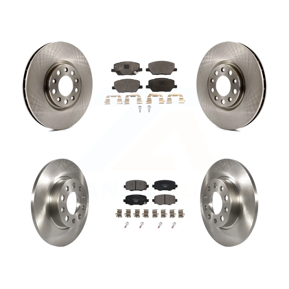 Transit Auto - Front Rear Disc Brake Rotors And Ceramic Pads Kit For Jeep Renegade Fiat 500X K8T-102859