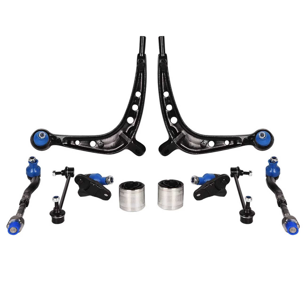 Teledu 10Pcs New Front Suspension Control Arm Kit For BMW E46 325xi 330xi 2.5L 3.0L