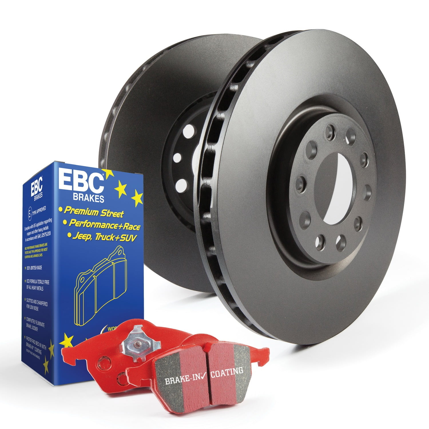 EBC Brakes S12KR1201 S12 Kits Redstuff and RK Rotors Fits 05-10 tC Fits select: 2005-2010 TOYOTA SCION TC