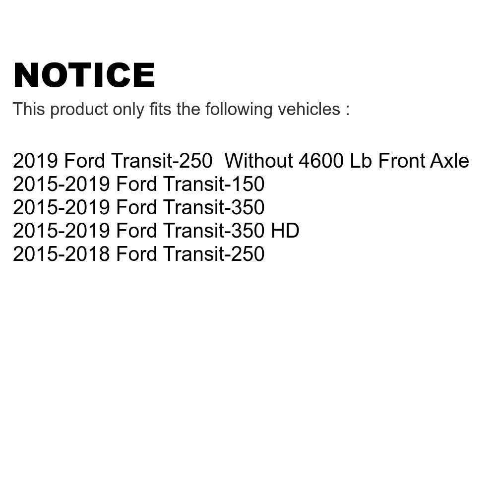 Front Rear Ceramic Brake Pads Kit For Ford Transit-250 Transit-350 Transit-150 HD KCX-100437