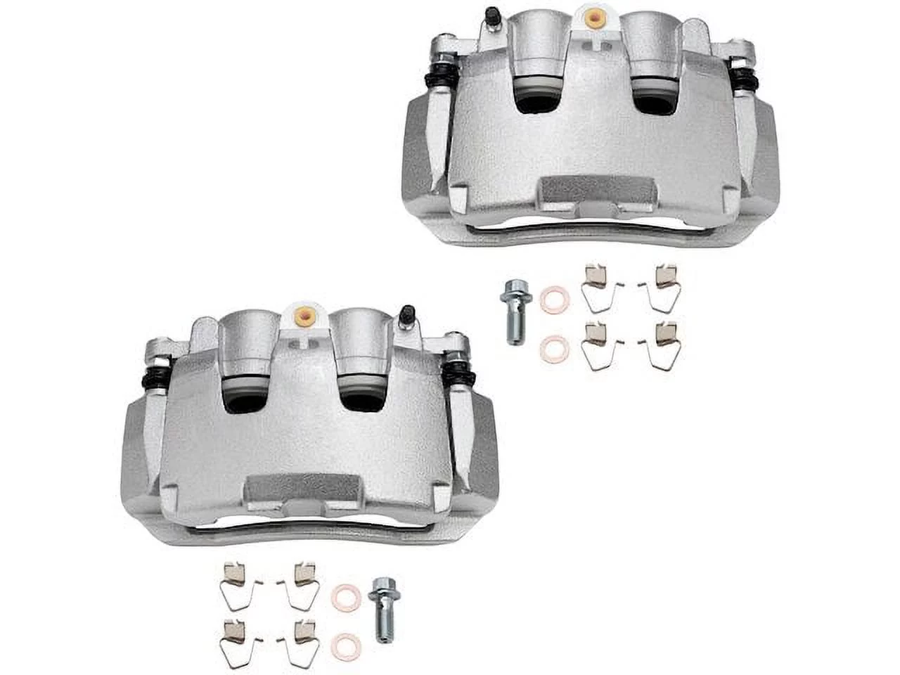 Front Brake Caliper Set - Compatible with 2011 - 2018 Ram 1500 2012 2013 2014 2015 2016 2017