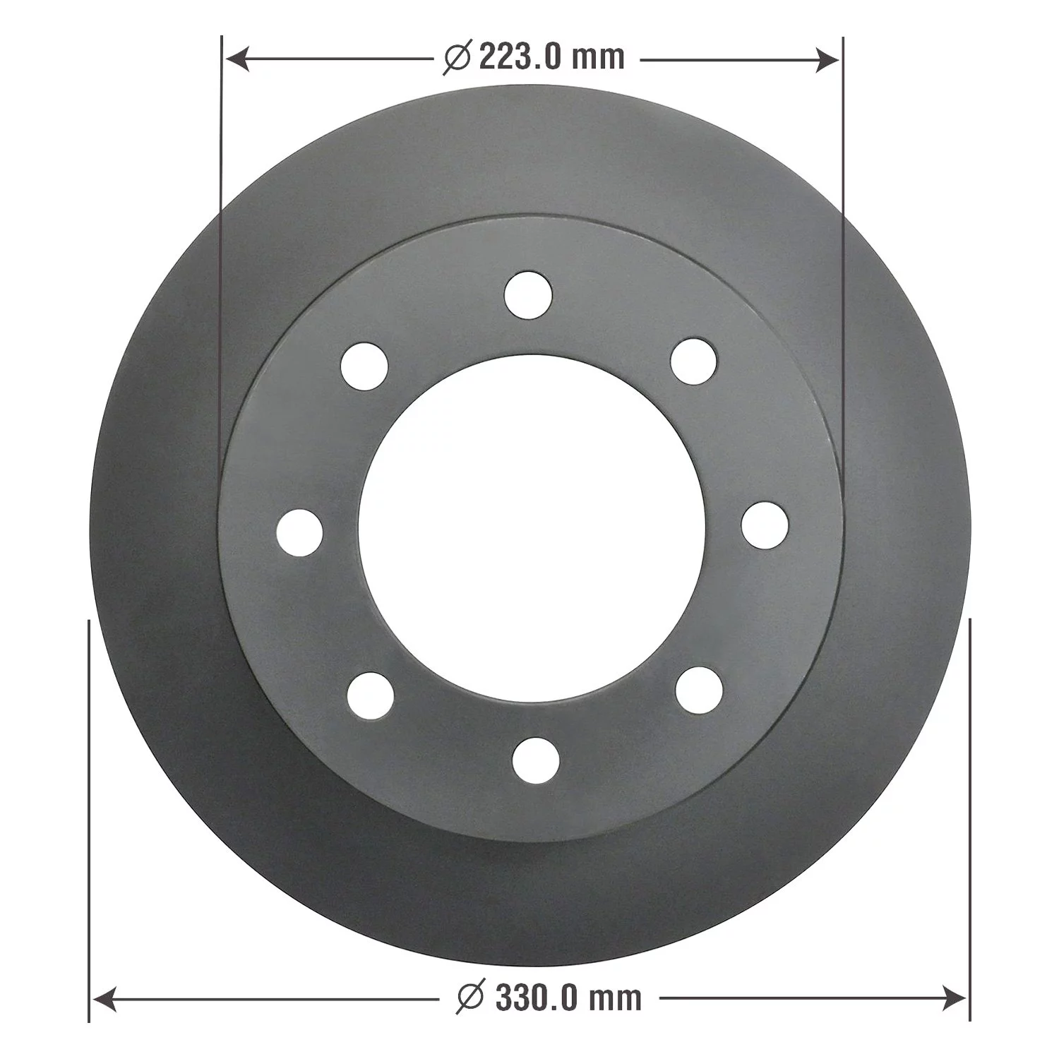 Goodyear Brakes 214566GY Truck and SUV Premium AntiOx Coated Rear Brake Rotor
