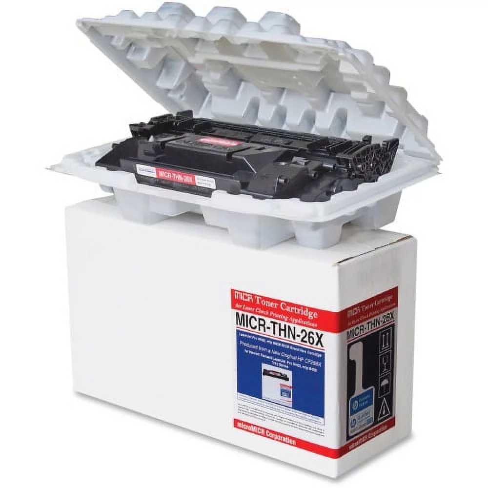 microMICR MICR Toner Cartridge - Alternative for HP (26X) Laser - 9000 Pages - Black - 1 Each