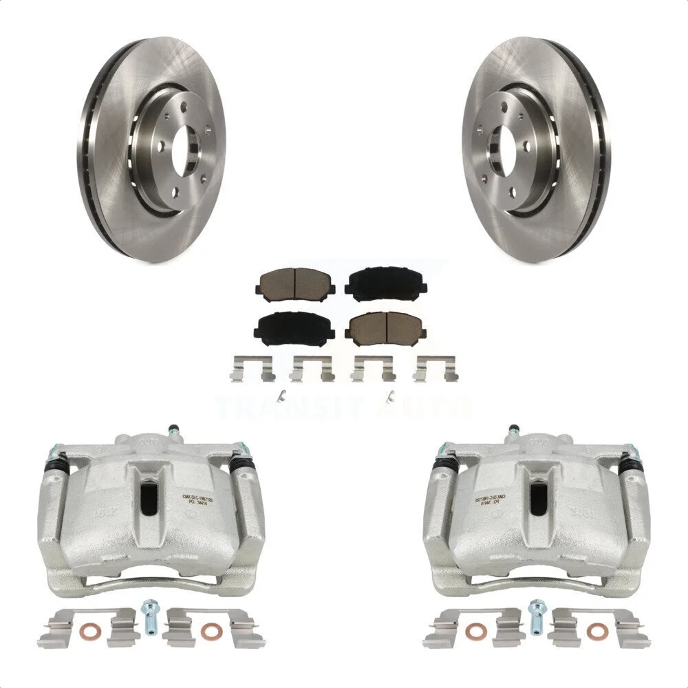 Transit Auto Front Disc Brake Caliper Rotors And Ceramic Pads Kit For Mazda CX-5 KC8-100290C