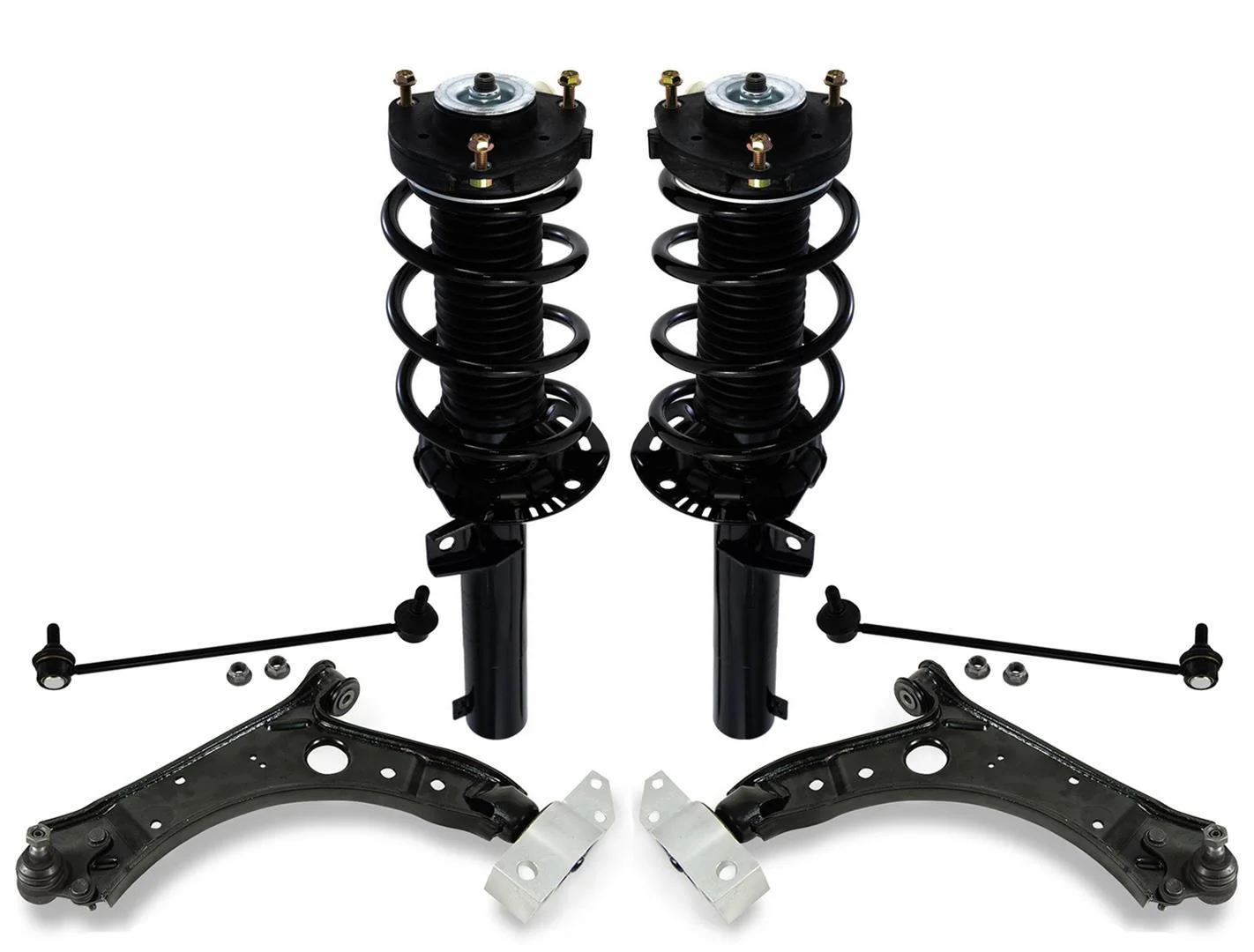 Front Struts Control Arms Sway Bar Links for Volkswagen Jetta 2005-2018