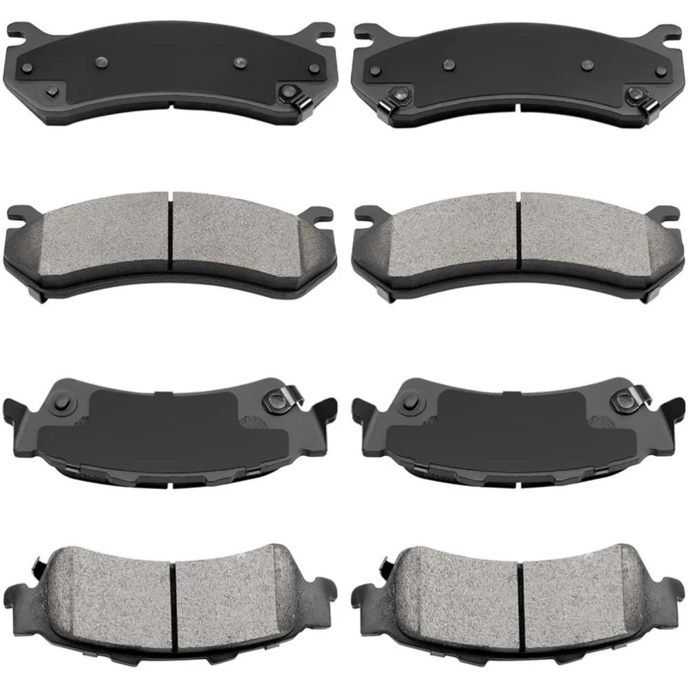 Teledu Front And Rear Ceramic Brake Pads Fits 1999-2005 Chevy Silverado GMC Sierra 1500