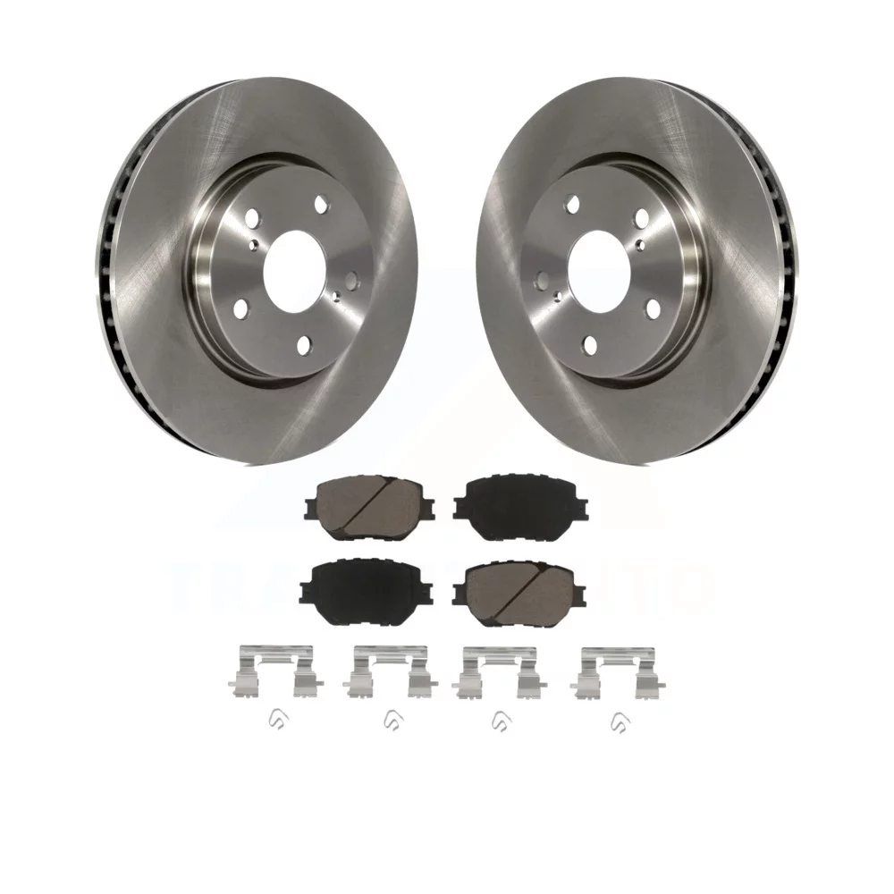 Transit Auto - Front Disc Brake Rotors And Ceramic Pads Kit For Lexus IS250 K8C-100405