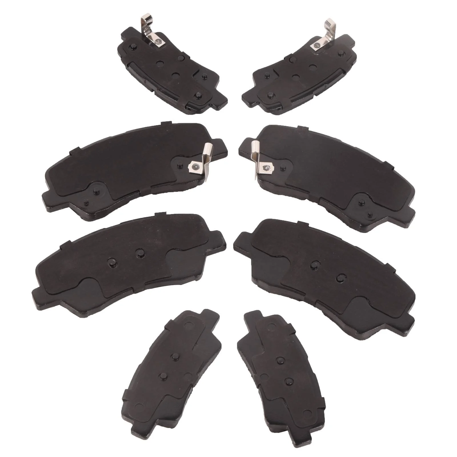 Teledu Front + Rear Ceramic Brake Pads For 2013 - 2016 Hyundai Veloster Elantra