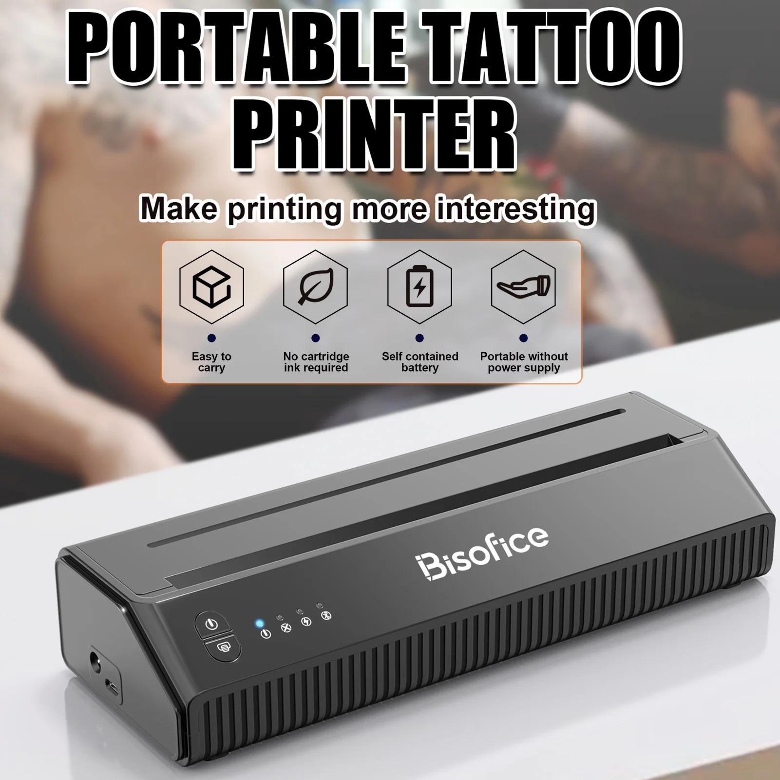 Anself Bisofice Stencil Printer Machine with Thermal Printing, 216mm/210mm Paper Size, Smart APP Control