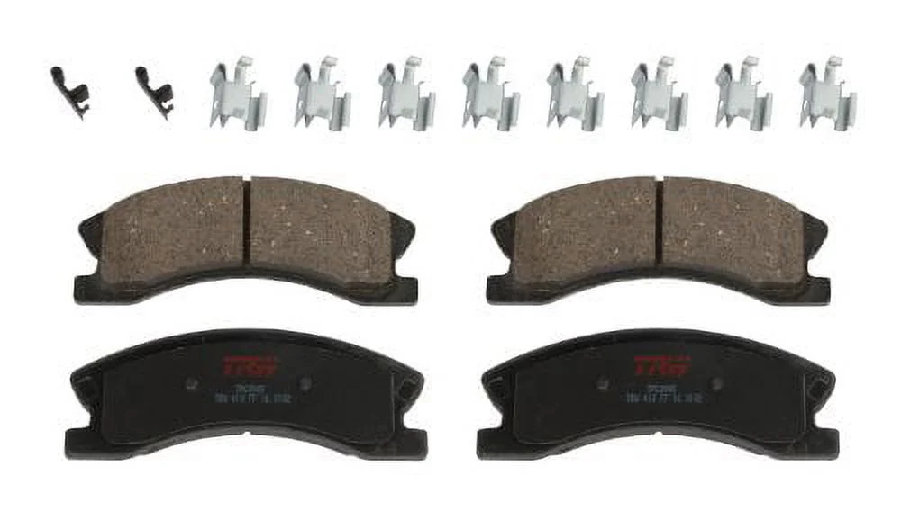 TRW TPC0945 Premium Ceramic Front Disc Brake Pad Set Fits select: 1999-2004 JEEP GRAND CHEROKEE
