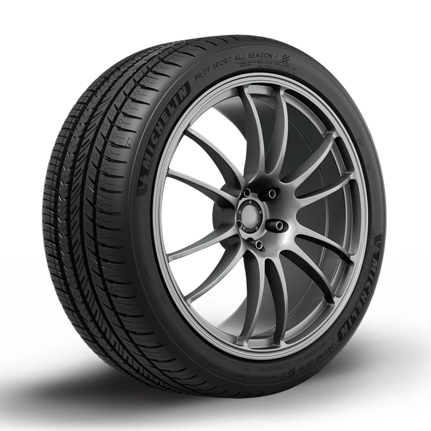 Michelin Pilot Sport All Season 4 225/45-18 95 Y Tire Fits: 2010-16 Cadillac SRX Luxury, 2011 Saab 9-4X Premium