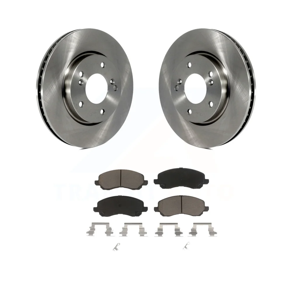 Transit Auto - Front Disc Brake Rotors And Ceramic Pads Kit For Mitsubishi Galant K8C-100471