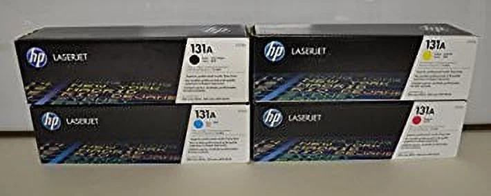 HP 131A (CF210A, CF211A, CF212A, CF213A) Black/Cyan/Magenta/Yellow Original LaserJet Toner Cartridges, 4-Color Set