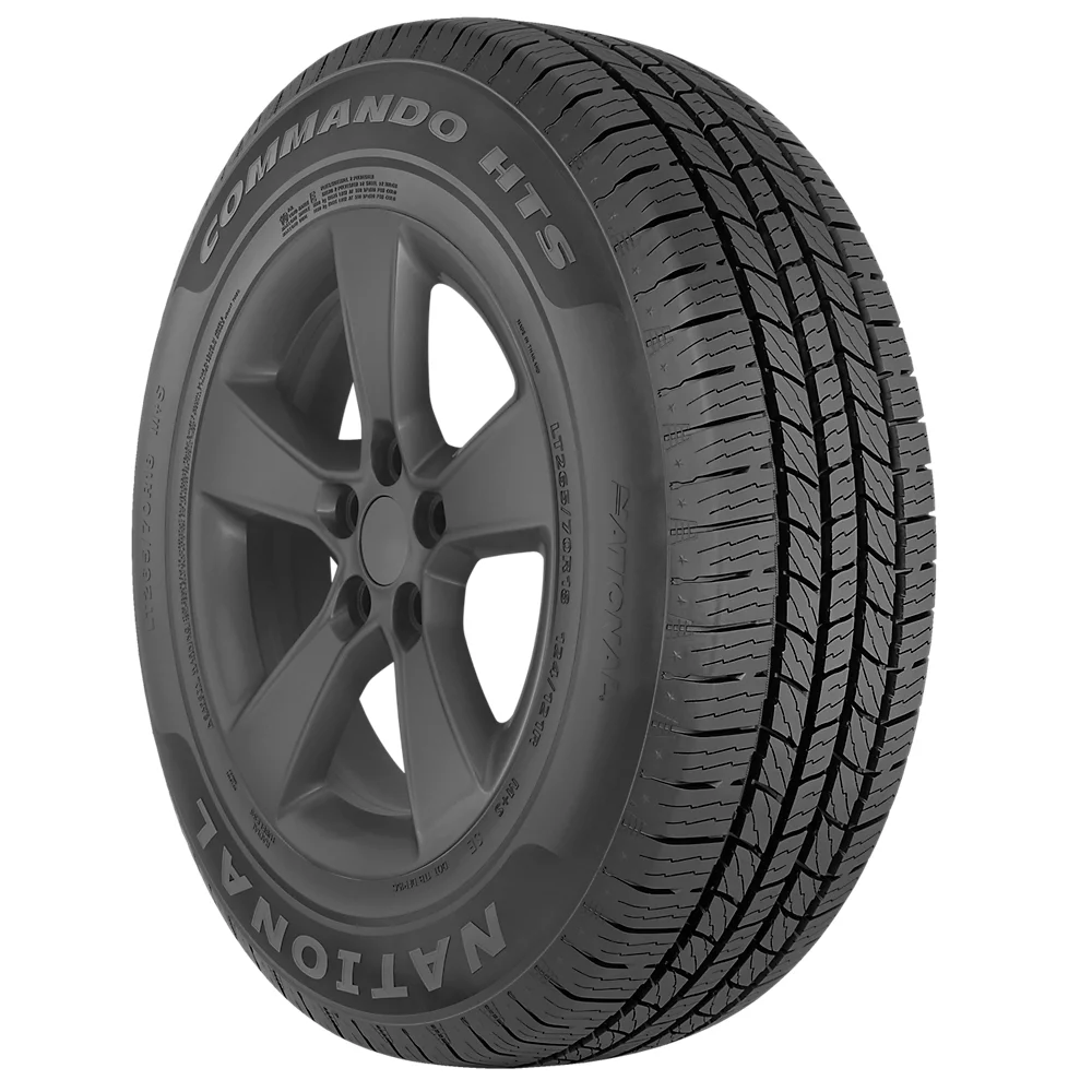 Set of 4 National Commando HTS 275/60R20 115T Tires Fits: 2015-23 Ford F-150 Lariat, 2016-18 Ram 1500 HFE