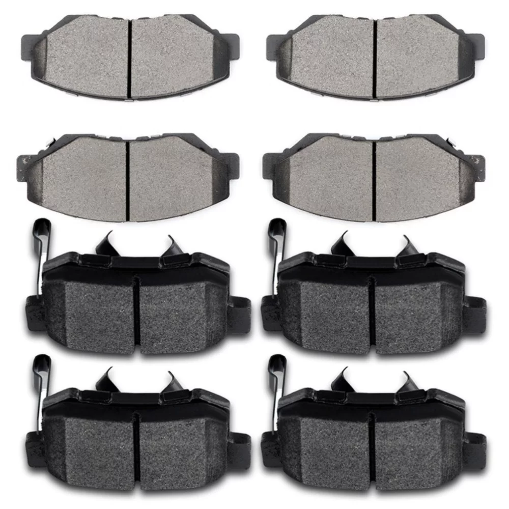 Front Rear Ceramic Brake Pads For 2005-2014 Honda CR-V Sport Utility 8pcs