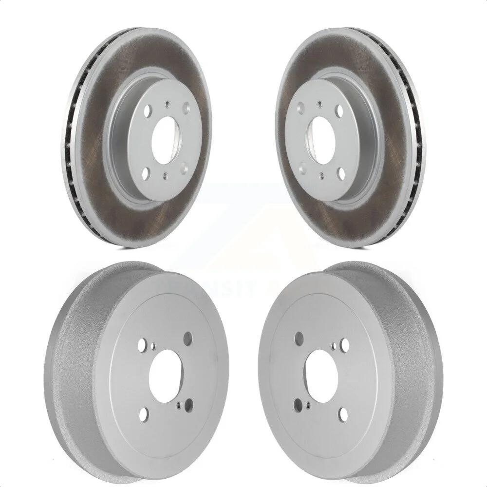 Front Rear Disc Brake Rotors Drums Kit For Toyota Corolla Prizm Chevrolet Geo KG-101453