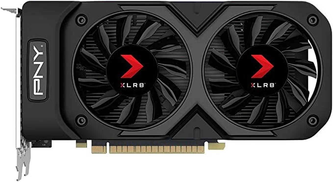 Open Box PNY NVIDIA GEFORCE GTX 1050 TI OC 4GB RAM GDDR5 OC PCIE - BLACK/RED