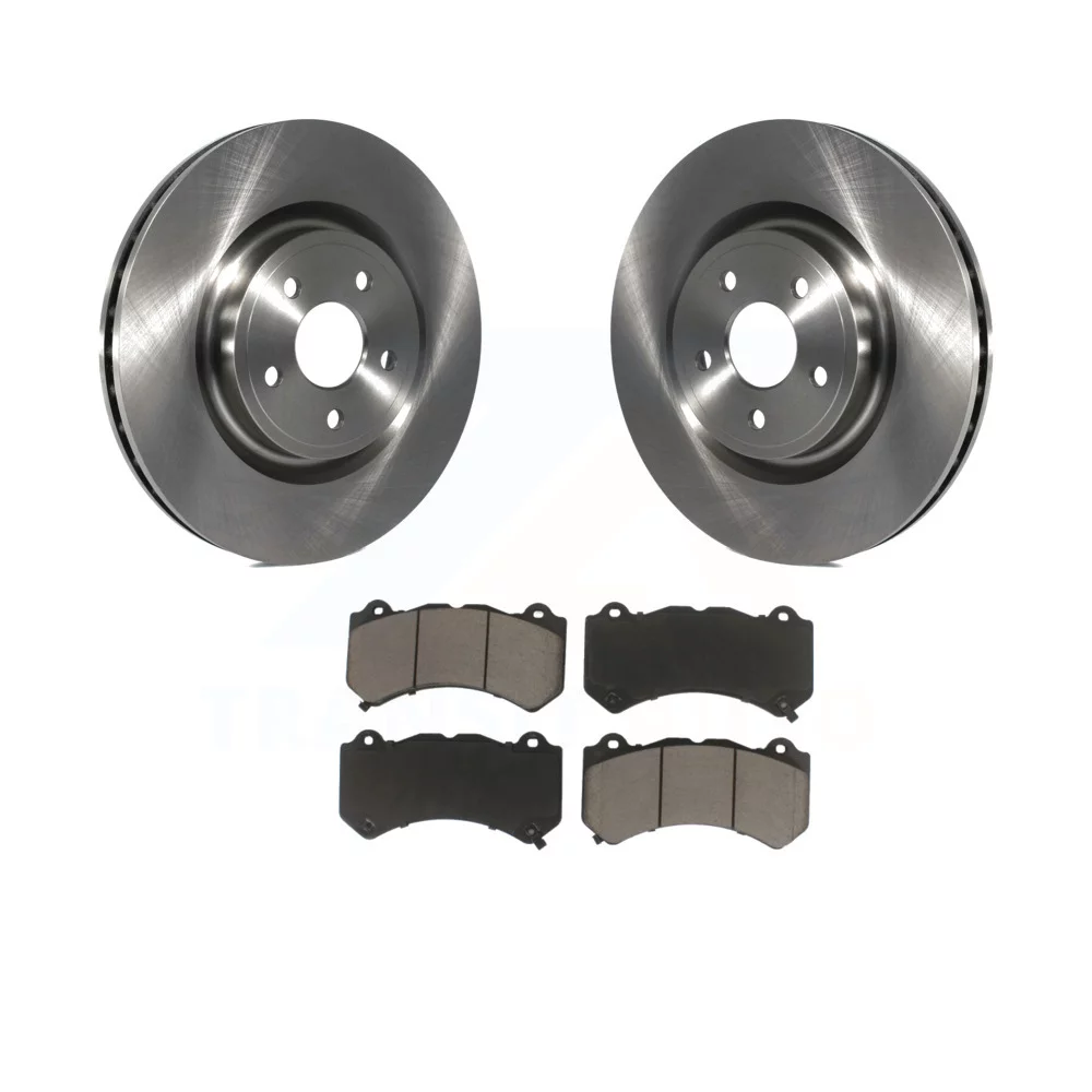 Transit Auto - Front Disc Brake Rotors And Ceramic Pads Kit For Jeep Grand Cherokee Dodge Durango K8C-100402