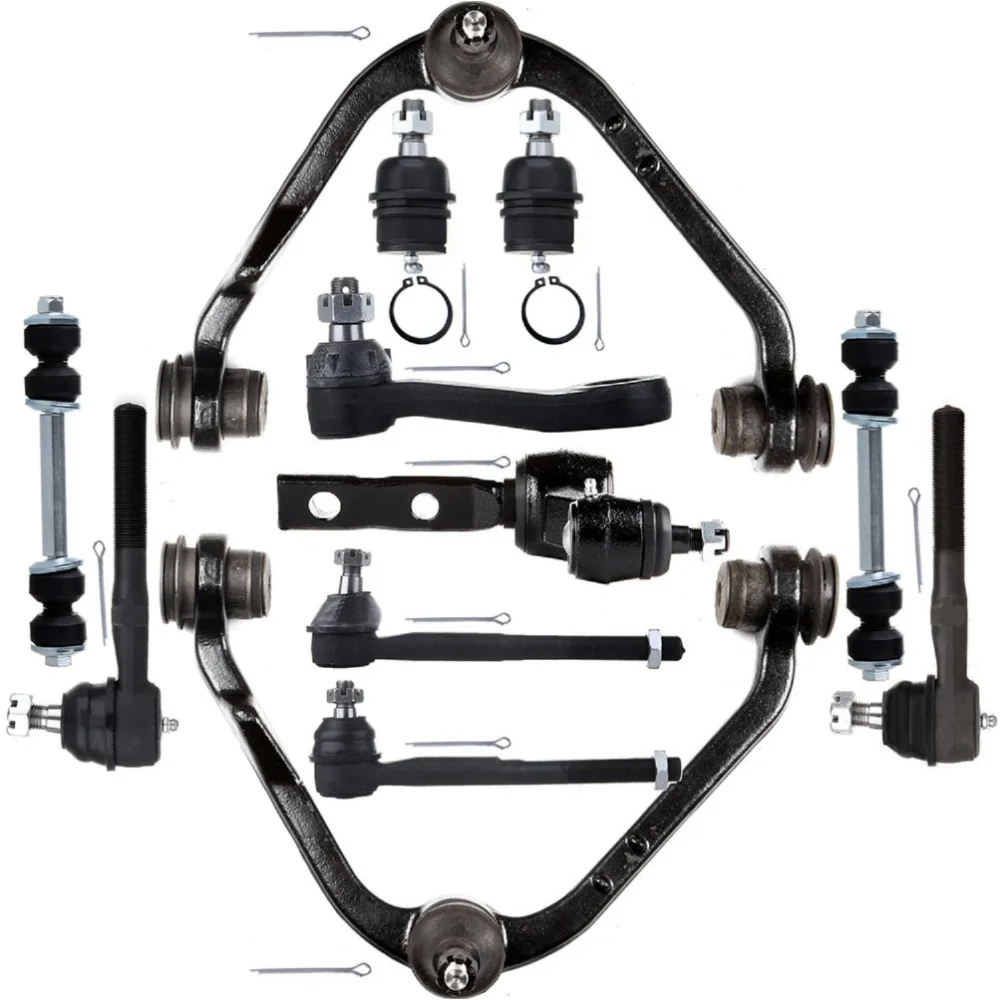 Teledu 12pcs For Ford Lincoln 2WD Front Control Arms Tie Rod Ends Ball Joints