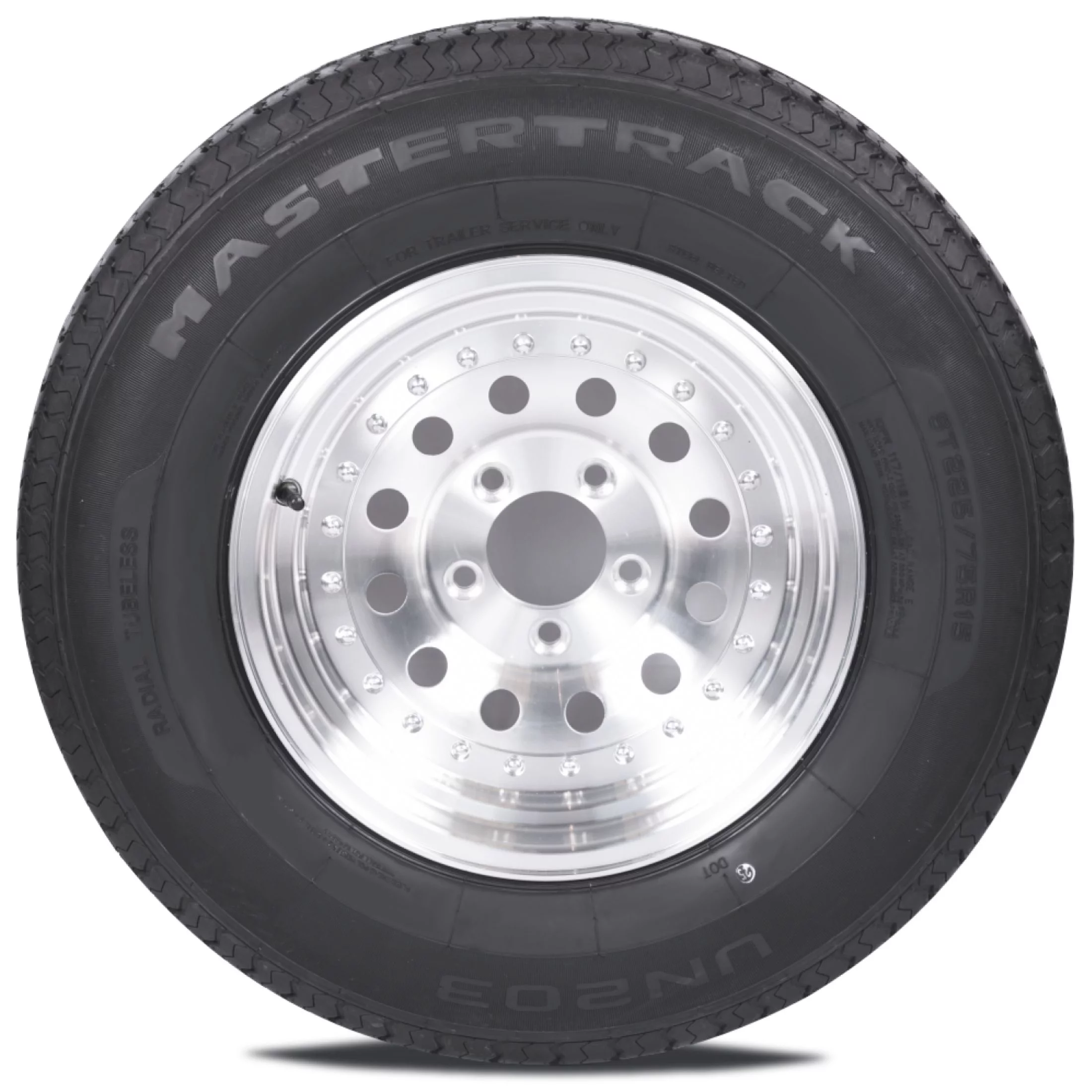 Mastertrack UN203 ST205/75R14 8 Ply 105M Load Range D Radial Trailer Tire - ST 205/75/14,Set of 2(Tire Only)
