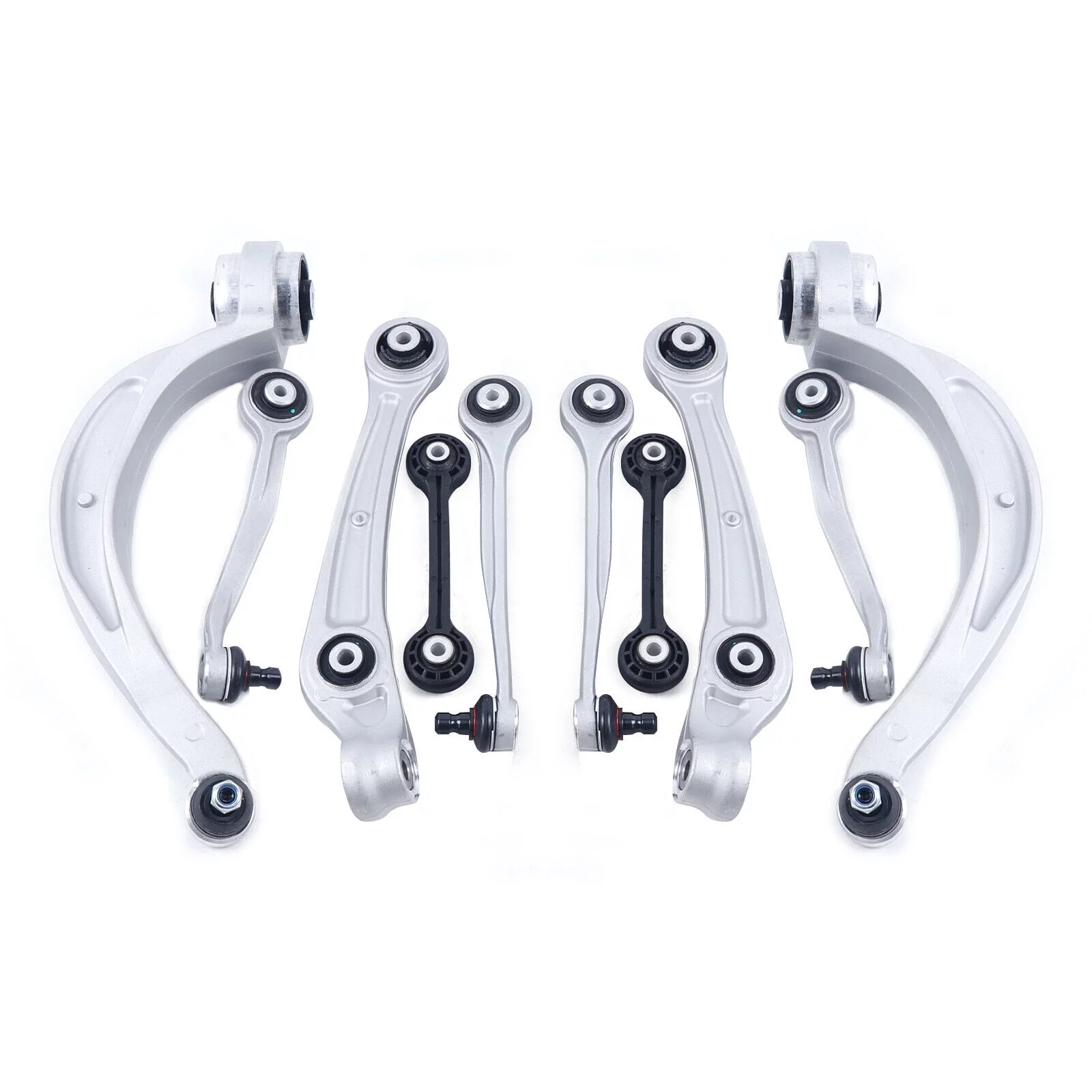 10x Front Lower Upper Control Arm Kit Fit 2011-2012 Audi A4 A5 Quattro Q5 S4 S5