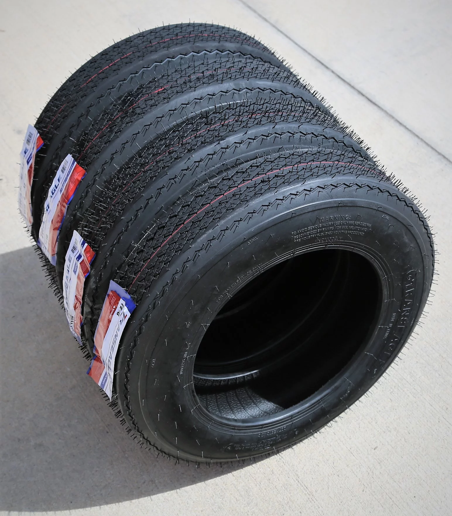 Set of 4 (FOUR) Transeagle TE10 ST 5.7-8 5.70-8 5.70x8 Load C 6 Ply Trailer Tires