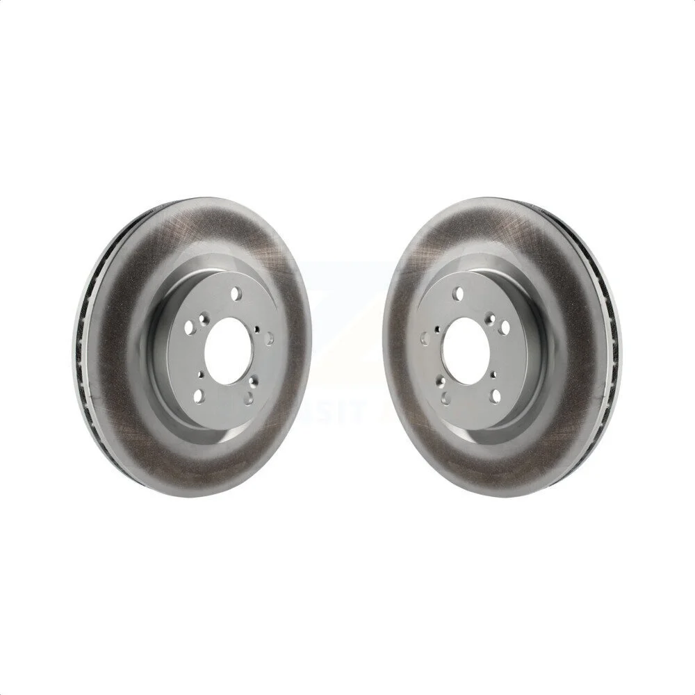 Front Coated Disc Brake Rotors Pair For Honda Odyssey Acura TL KG-100308