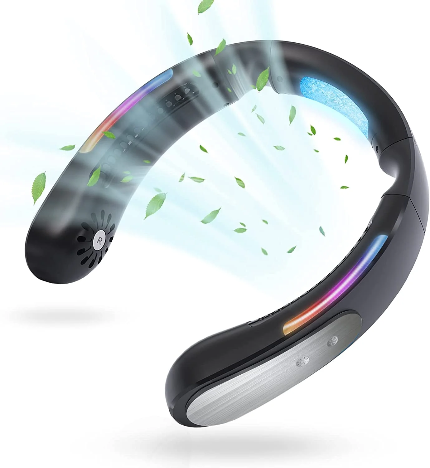Neck Cooling Fan-The Best Portable Rechargeable Neck Fan Air Conditioner, Operated Flexible Neck Air