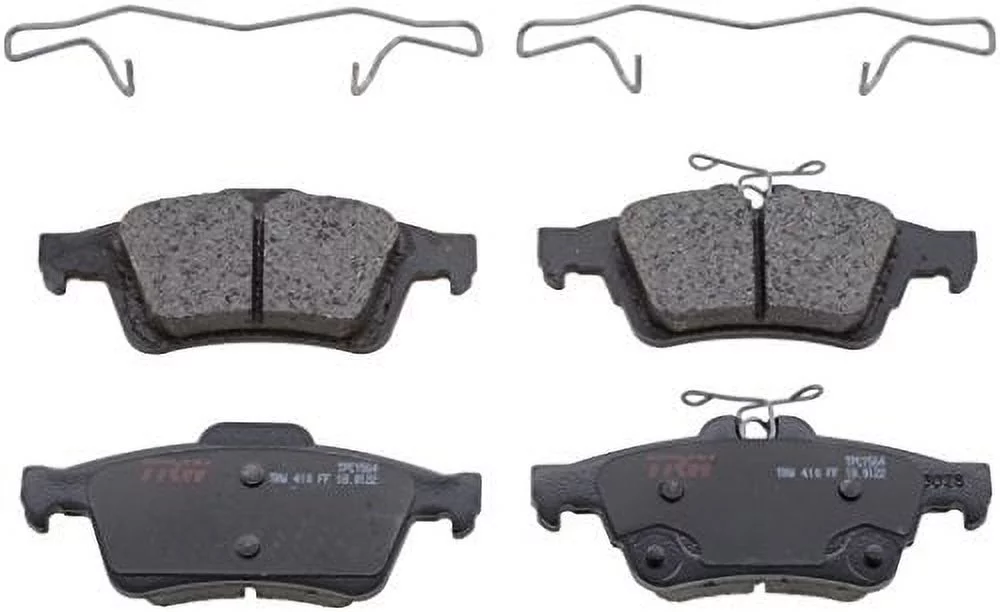 TRW TPC1564 Premium Ceramic Rear Disc Brake Pad Set Fits select: 2013-2016 FORD ESCAPE, 2012 FORD FOCUS