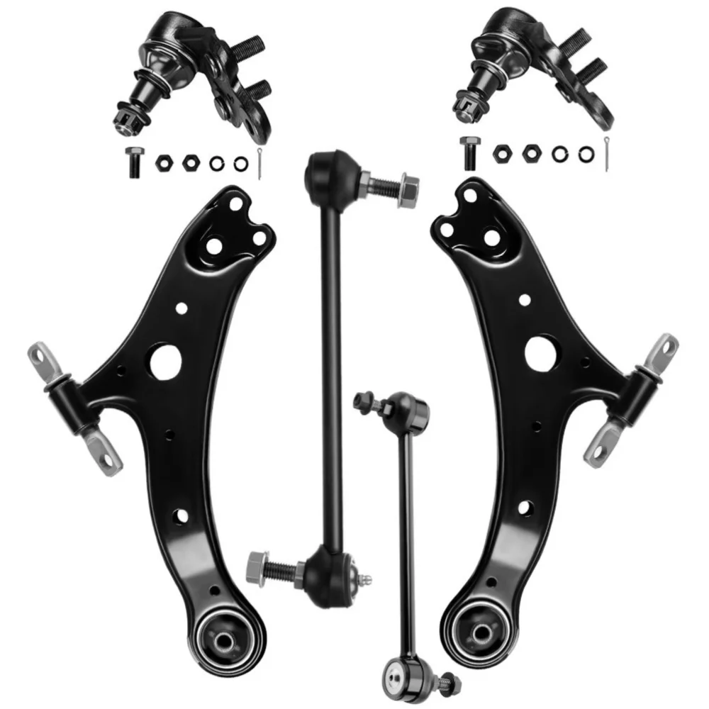 Teledu 6pcs Front Suspension Control Arms Ball Joints Sway Bar For Lexus Toyota