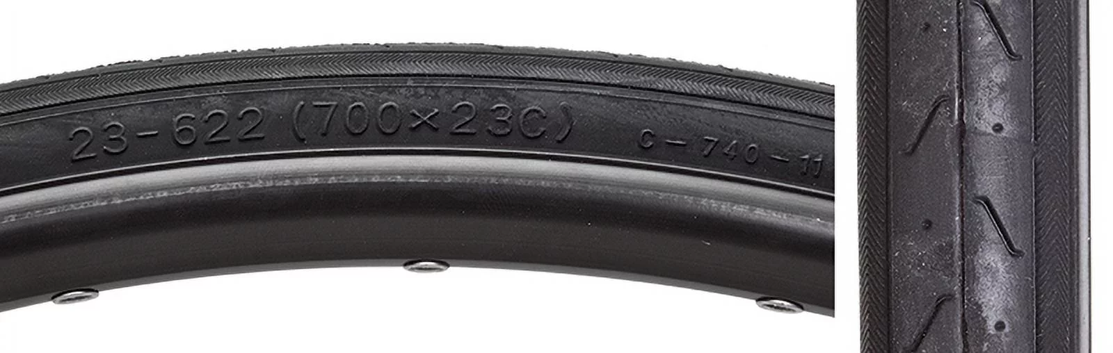 Sunlite Super HP CST740 700x23 Wire TPI 100 Black/Black Reflective Road Tire