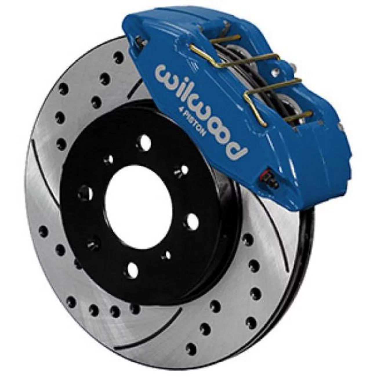 Wilwood DPHA Front Caliper Rotor Kit Drilled Honda / Acura w/ 262mm OE Rotor - Competition Blue