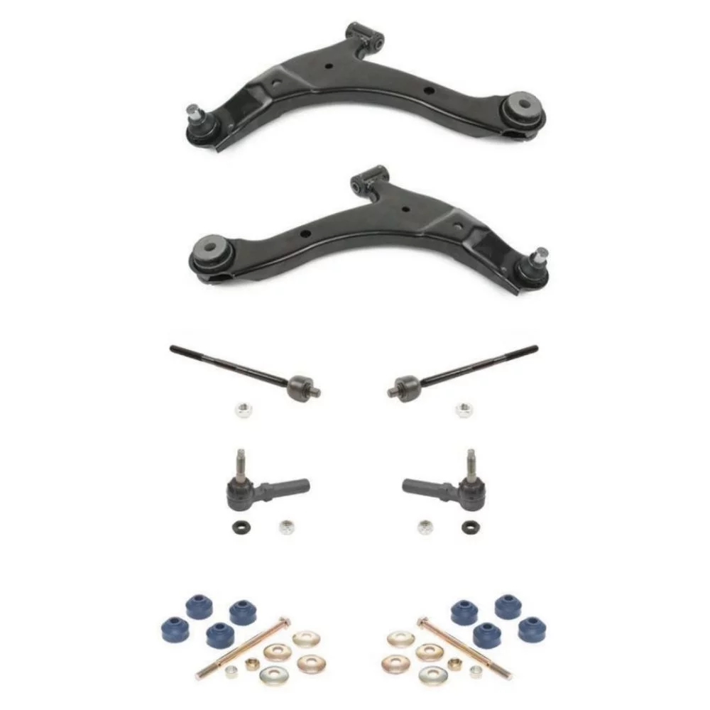 For 01-05 PT Cruiser Front Lower Control Arms Sway Bar Links and Tie Rods