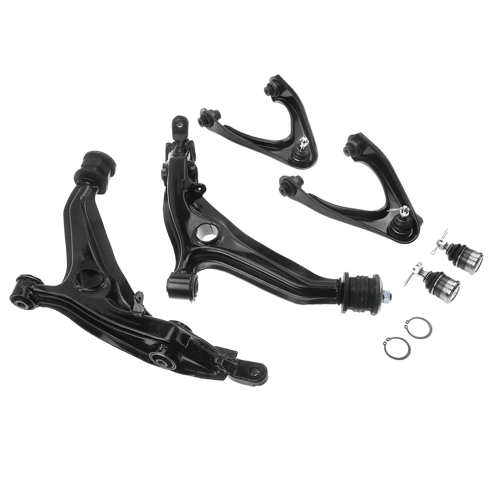 A-Premium 6Pcs Front Suspension Kit Upper Lower Control Arm Ball Joint Compatible with Honda CR-V CRV 1997-2001 2.0L