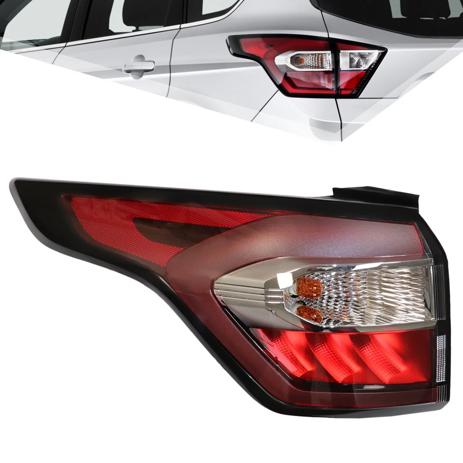 Colorfullrain Left Driver Side Rear Tail Light Brake Lamp For Ford Escape Kuga 2017 2018 2019