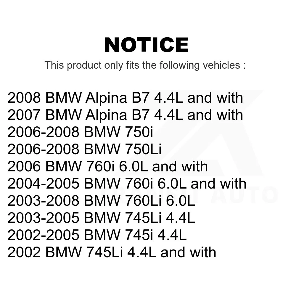 Mpulse Front Disc Brake Pads Wear Sensor SEN-2BWS0133 For BMW 750Li 745Li 750i 745i 760Li Alpina B7 760i