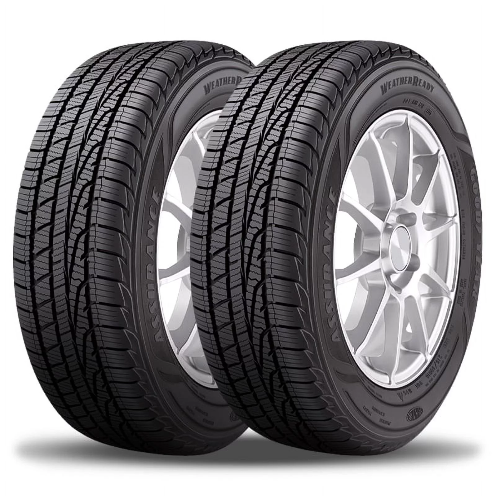 2 Goodyear Assurance WeatherReady 235/60R18 103H All Season Tires 60K Mi 700AA 767815537 / 235/60/18 / 2356018