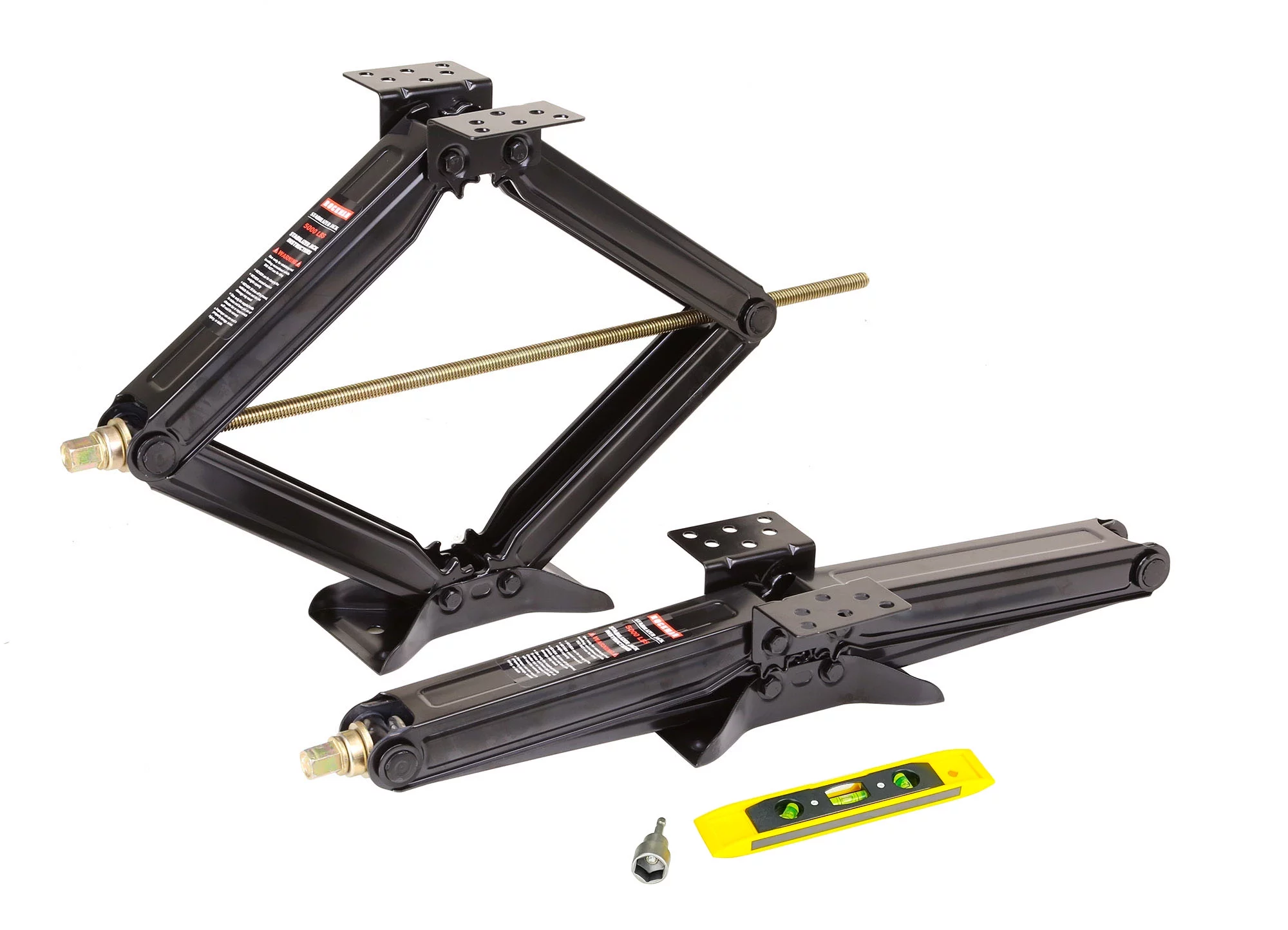 ROCKMAN RV Camper Trailer Stabilizer Leveling Scissor Jacks Kit 24