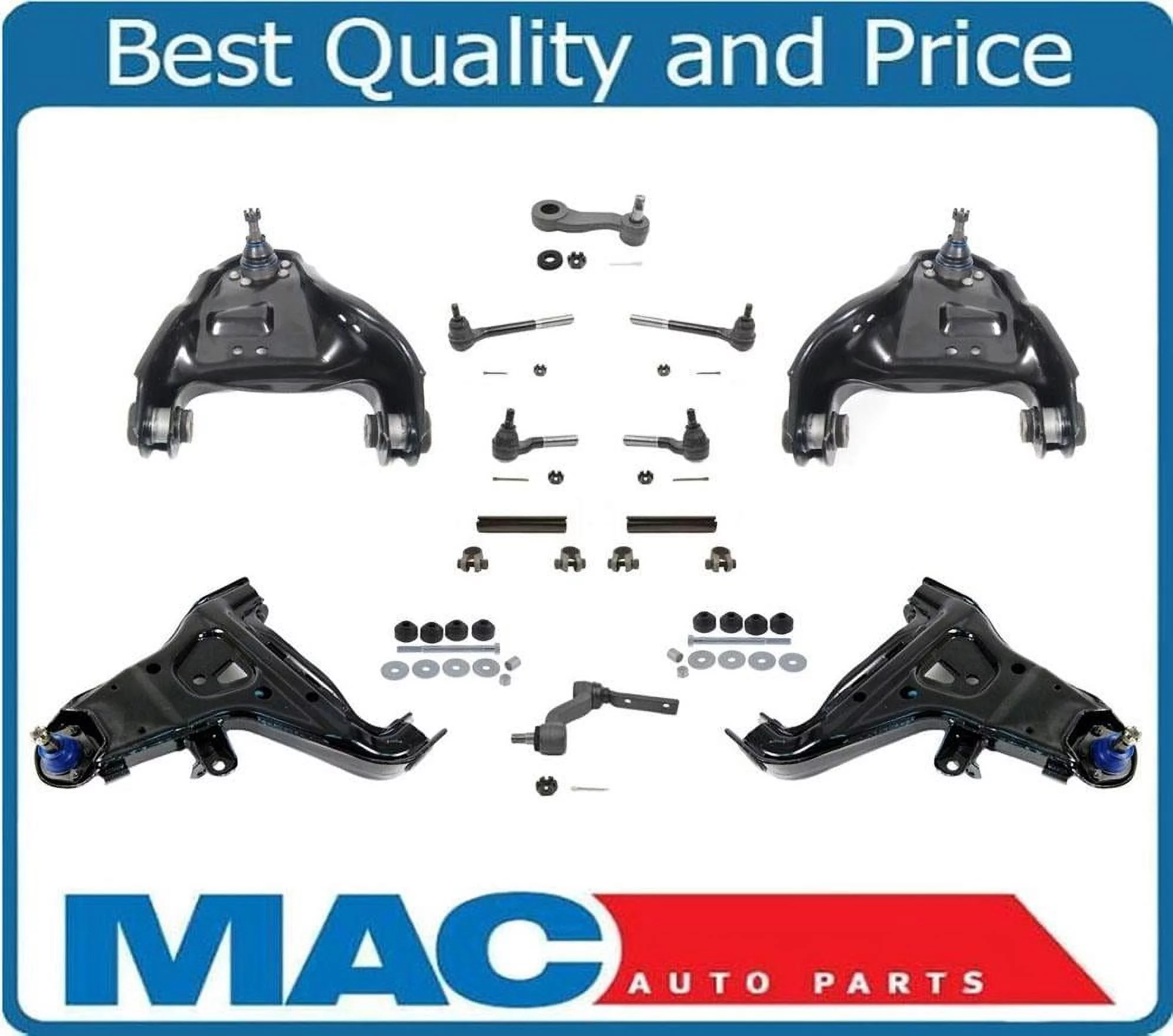 Fits 1999-05 S10 Blazer 4 Wheel Drive Control Arms Bushings BJ Tie Rods Sway Bar