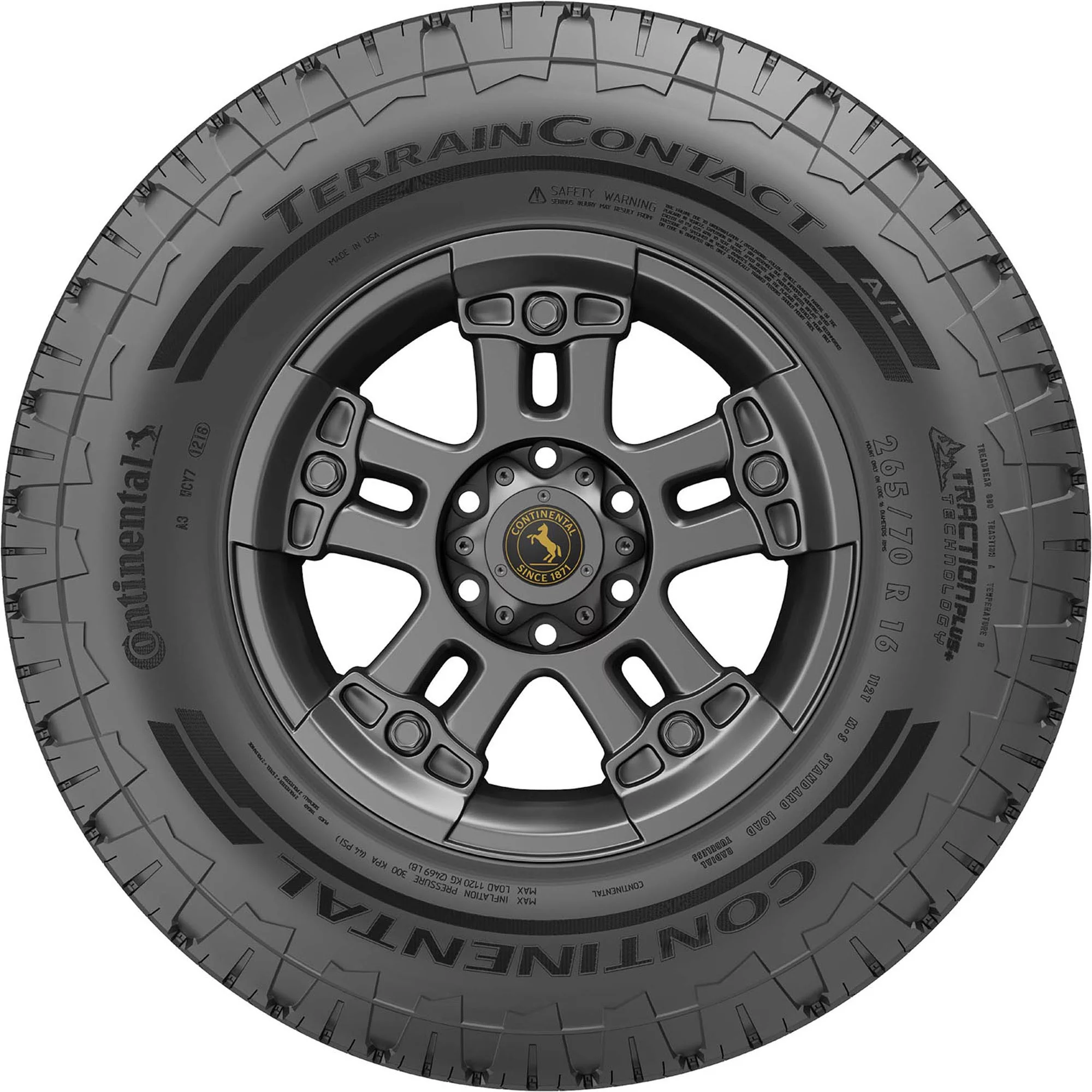 Continental TerrainContact A/T All Terrain 265/70R18 116S Light Truck Tire
